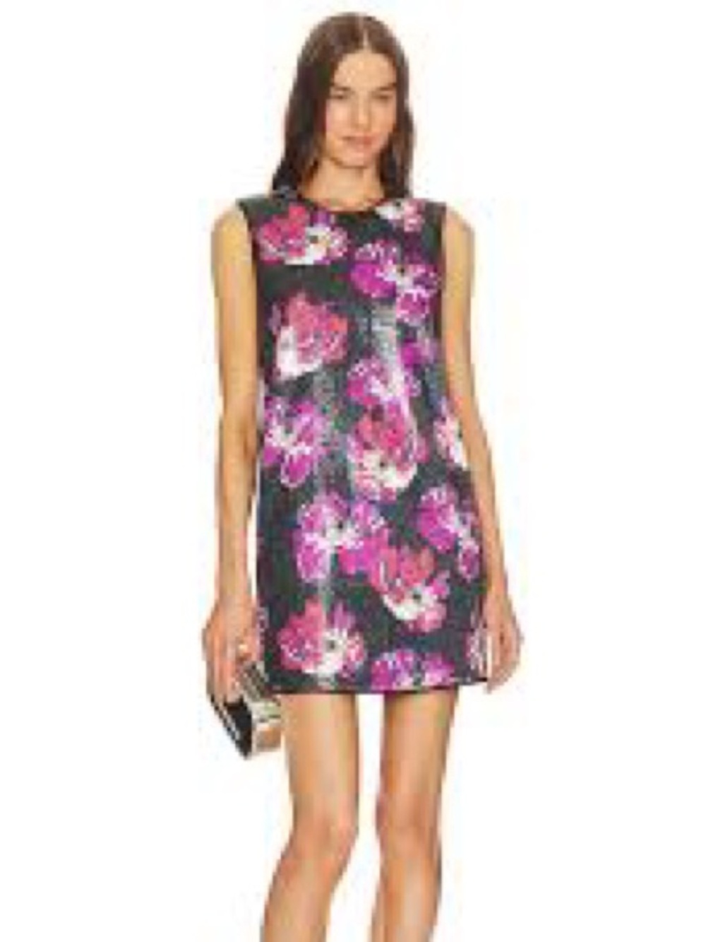 DIANE VON FURSTENBERG Anara Painted Blossom Sequin Dress
